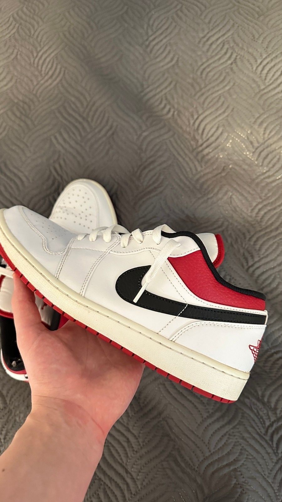 Nike Air Jordan 1 Low ’White University Red'