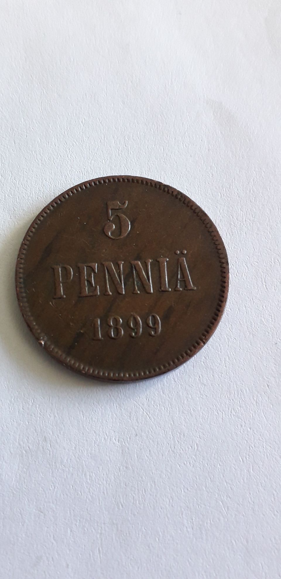5 penniä 1899