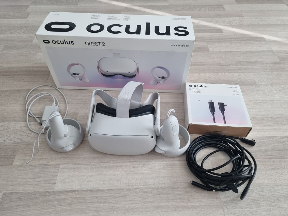 Oculus Quest 2 64 Gb + liitosjohto PC:lle