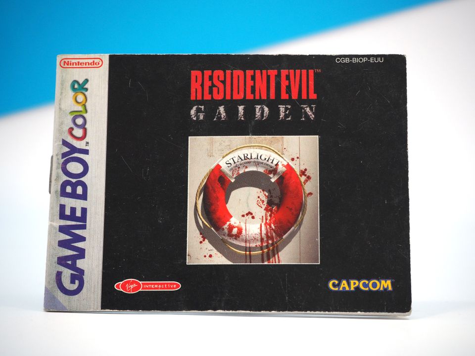 Resident Evil Gaiden manuaalinen (Gameboy Color)