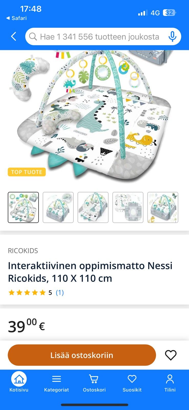 Interaktiivinen oppimismatto