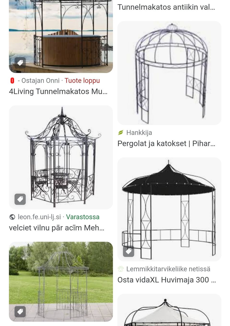 Pyöreä paviljonki / pergola