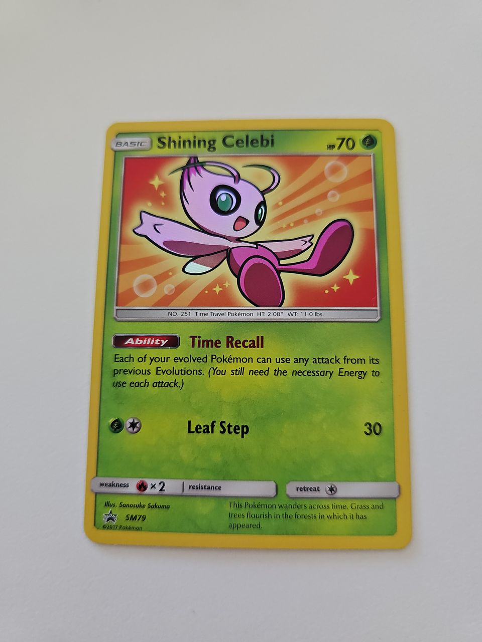 Pokemon kortti: Shining Celebi promo