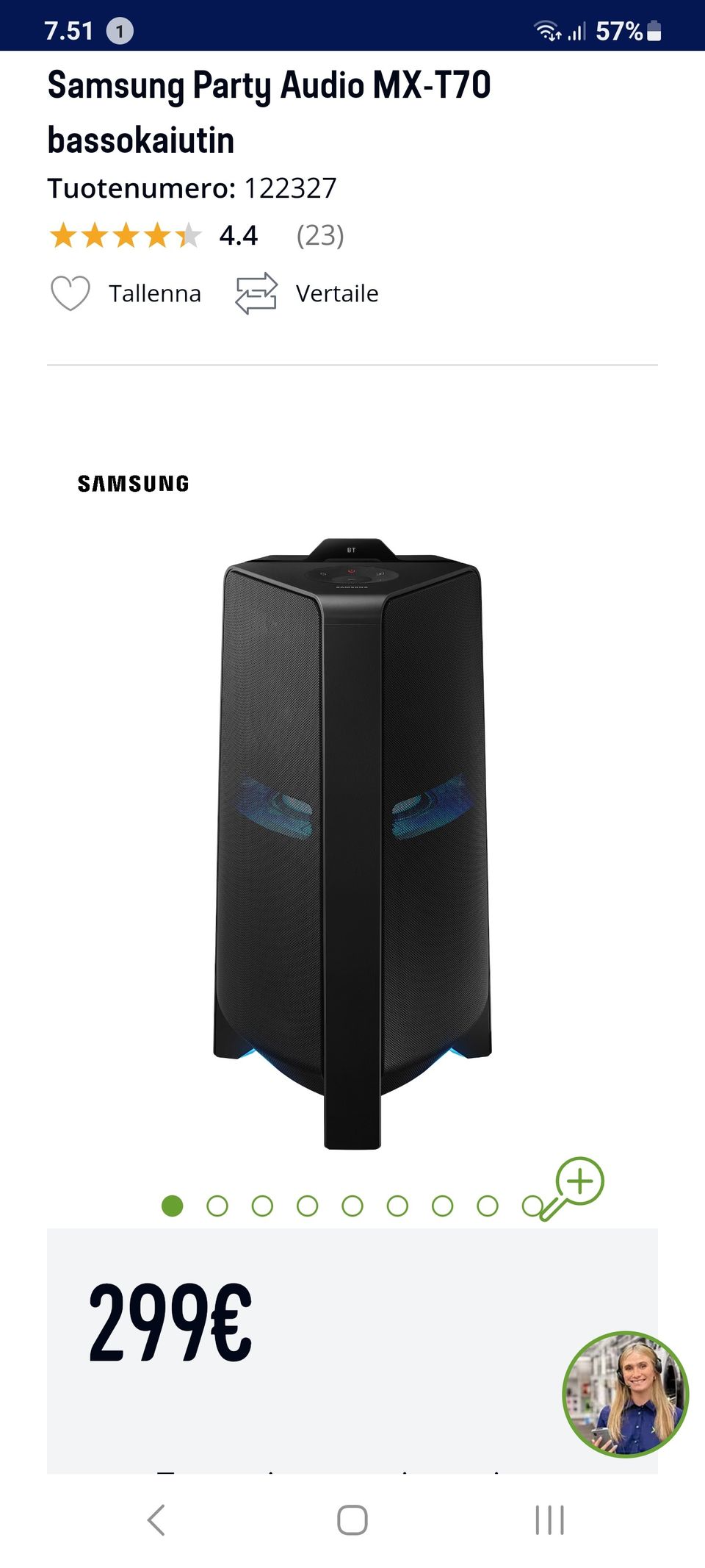 Samsung Party audio MX-T70