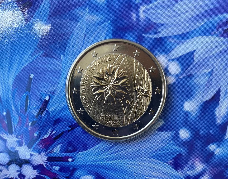 2 euron Uusi Viron kolikkopötkö julkaistu 21.05.2024