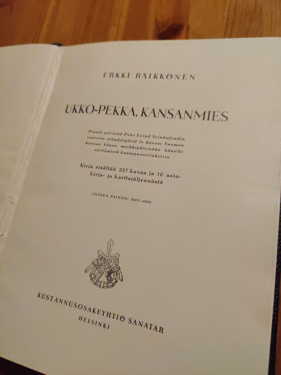Ukko-Pekka Kansanmies -kirja v.1937