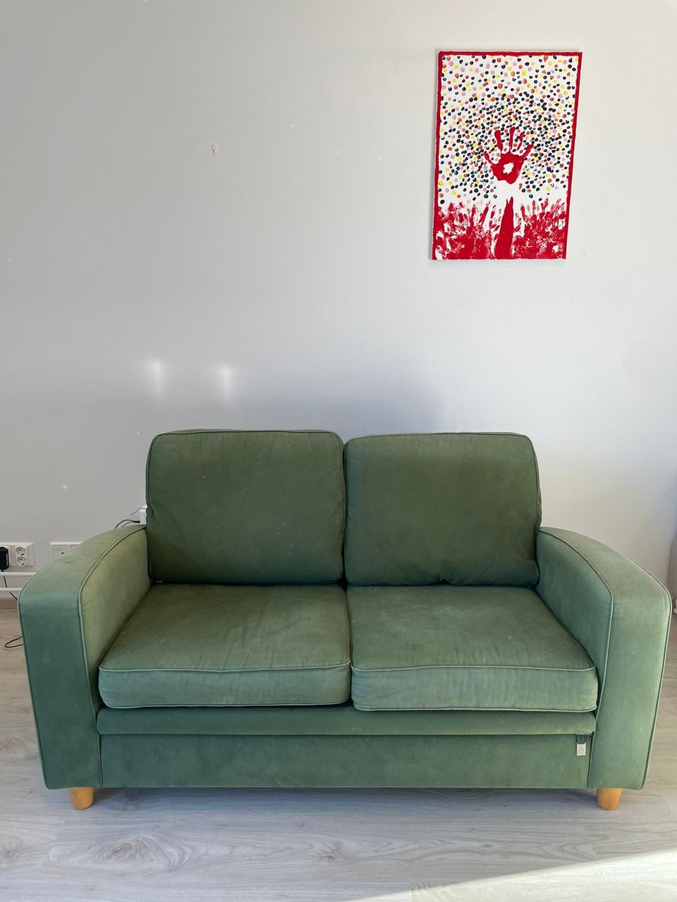 Vihreä Iskun Vintage 2-istuttava Sohva - Green Isku Vintage 2-Seater Sofa