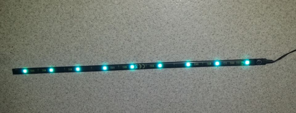 USB RGB LED -valolista, 50cm