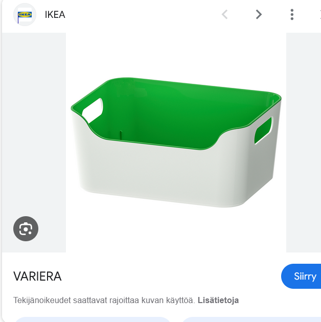 Variera  Ikea säilytyslaatikoita säilytyslaatikko