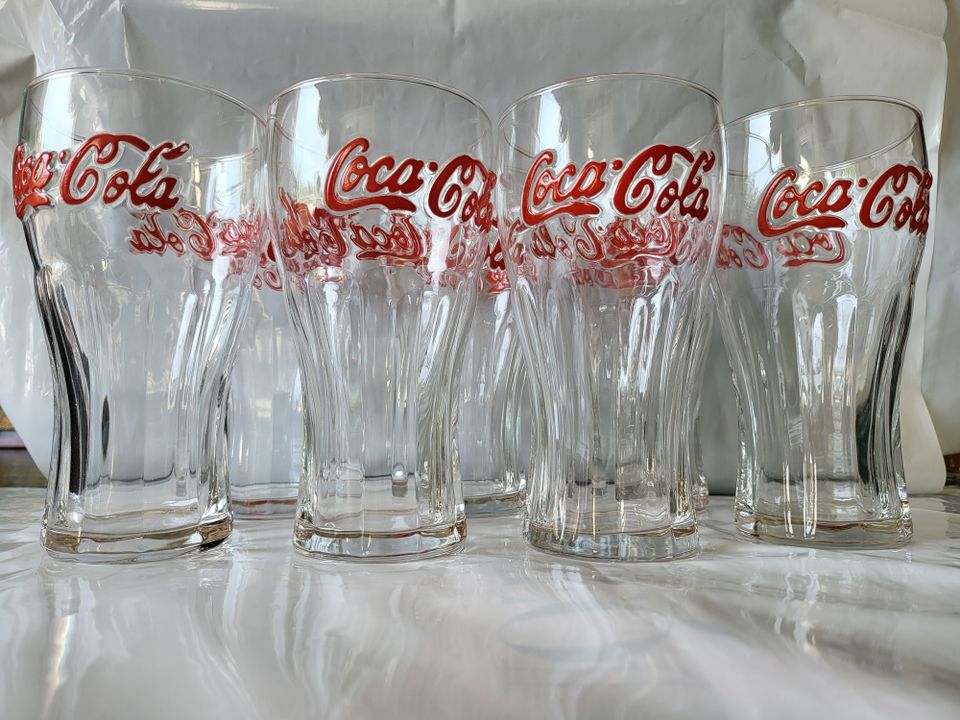 harvinaiset vintage Coca Cola lasit 7kpl