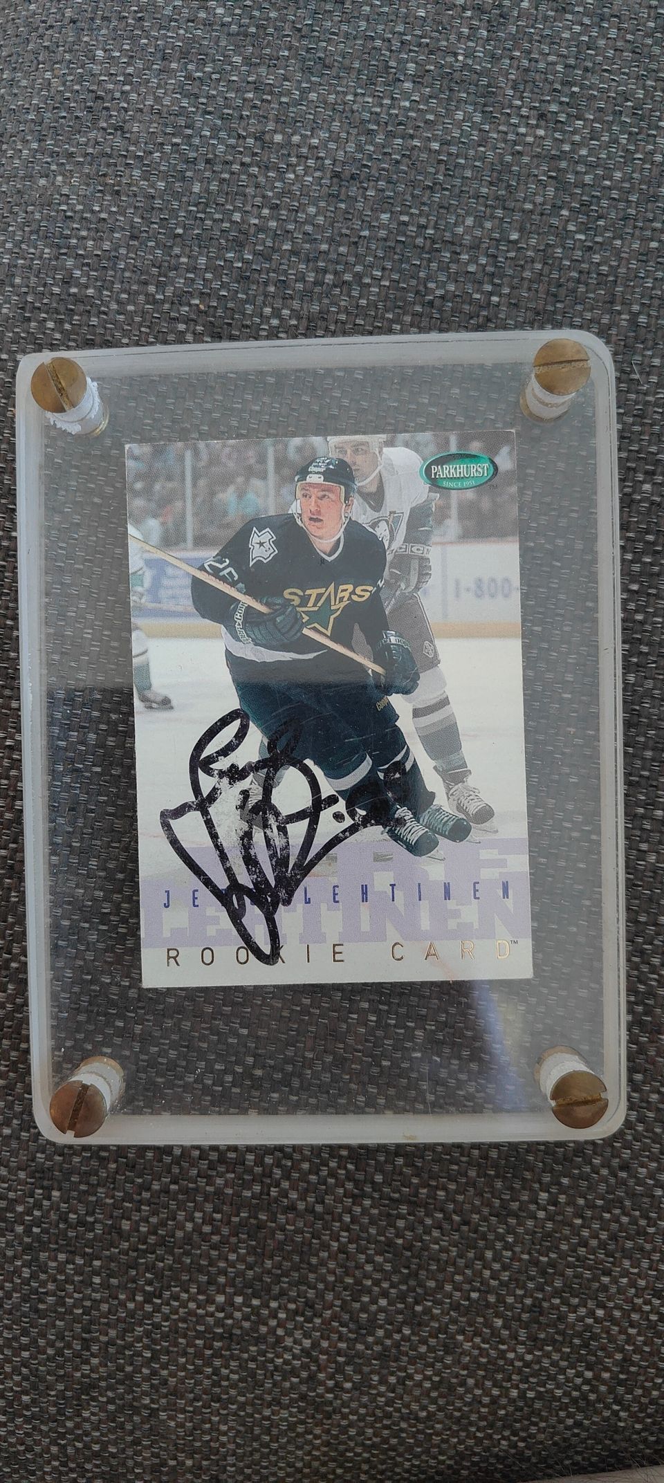 Jere Lehtinen rookie card nimmarilla