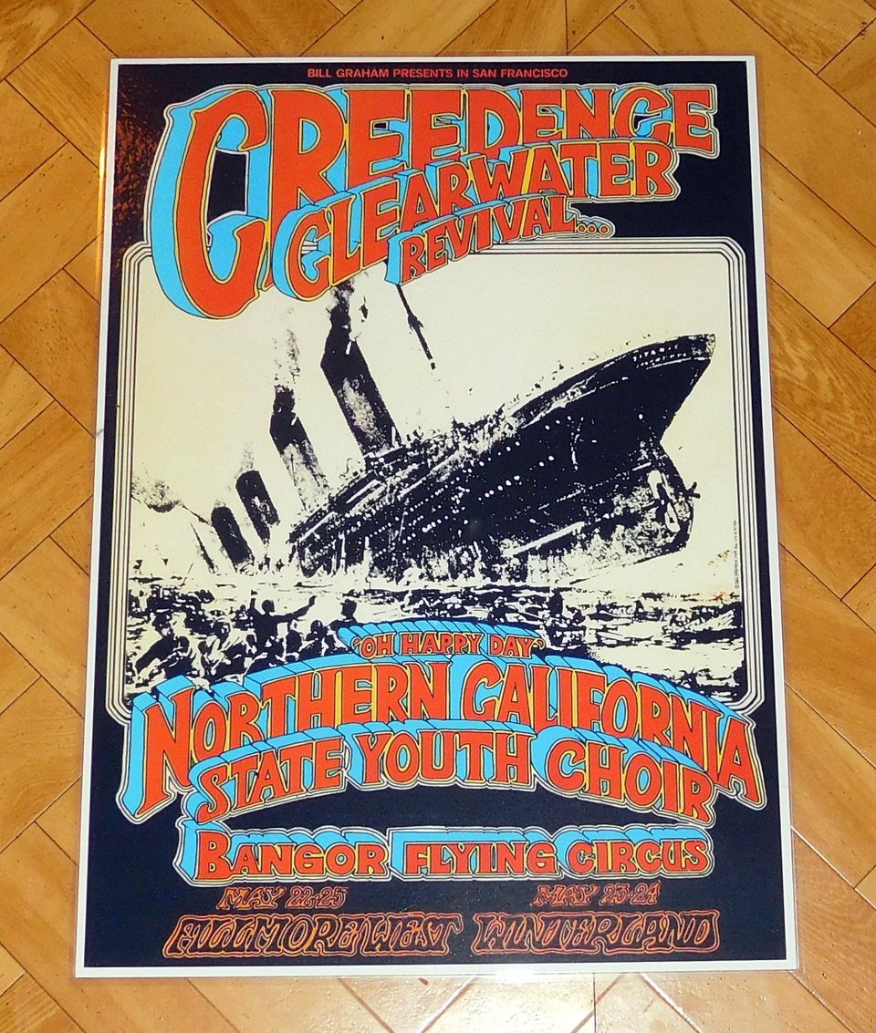 CCR Concert Poster "Titanic Disaster" A3