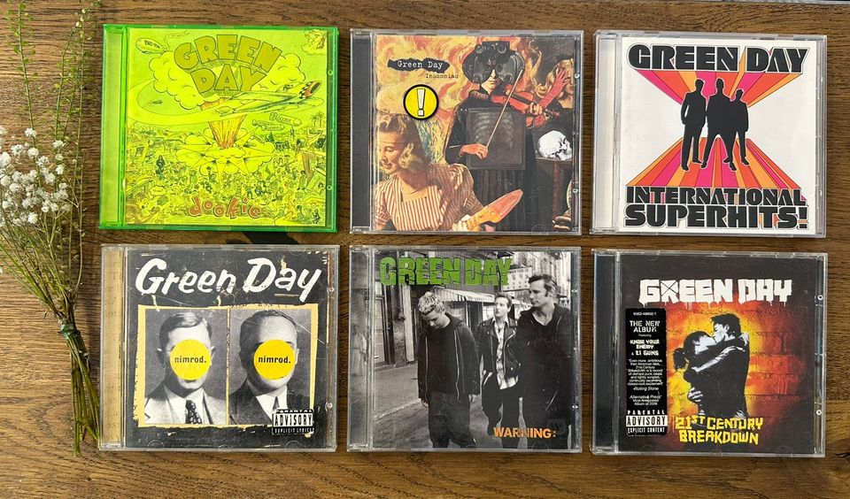 6kpl Green Day cd-levyjä