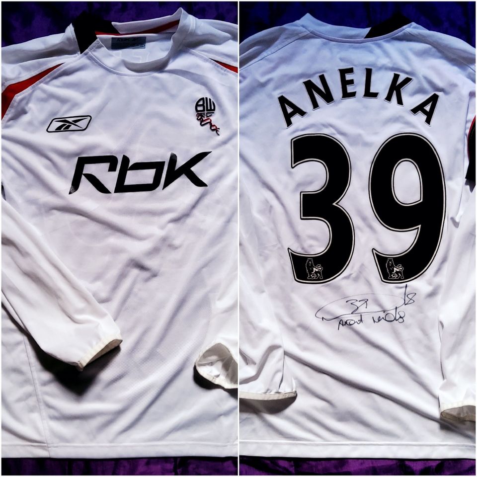 AITO Bolton FC Reebok 2006-2008 paita #39 Anelka, koko L