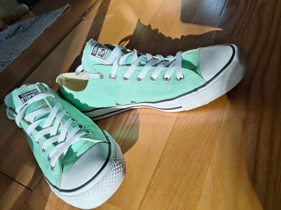 Converse lenkkarit - vaalean vihreät - matalavartiset