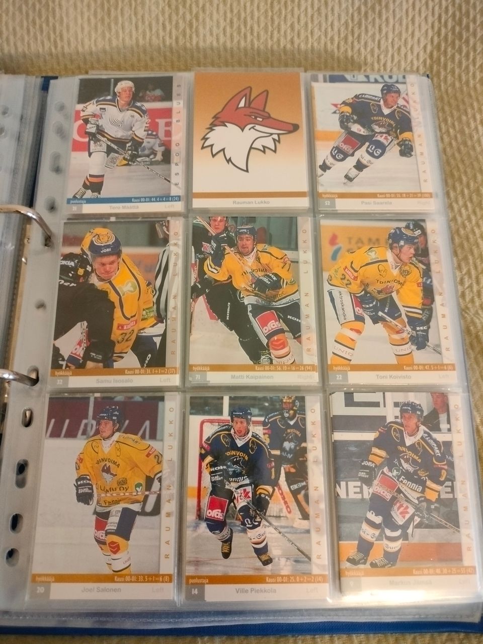 24 vuotta vanhoja jääkiekkokortteja
