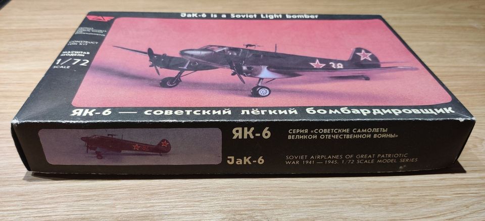 Alfa - Yakovlev Yak-6 Koottava Pienoismalli (1:72)