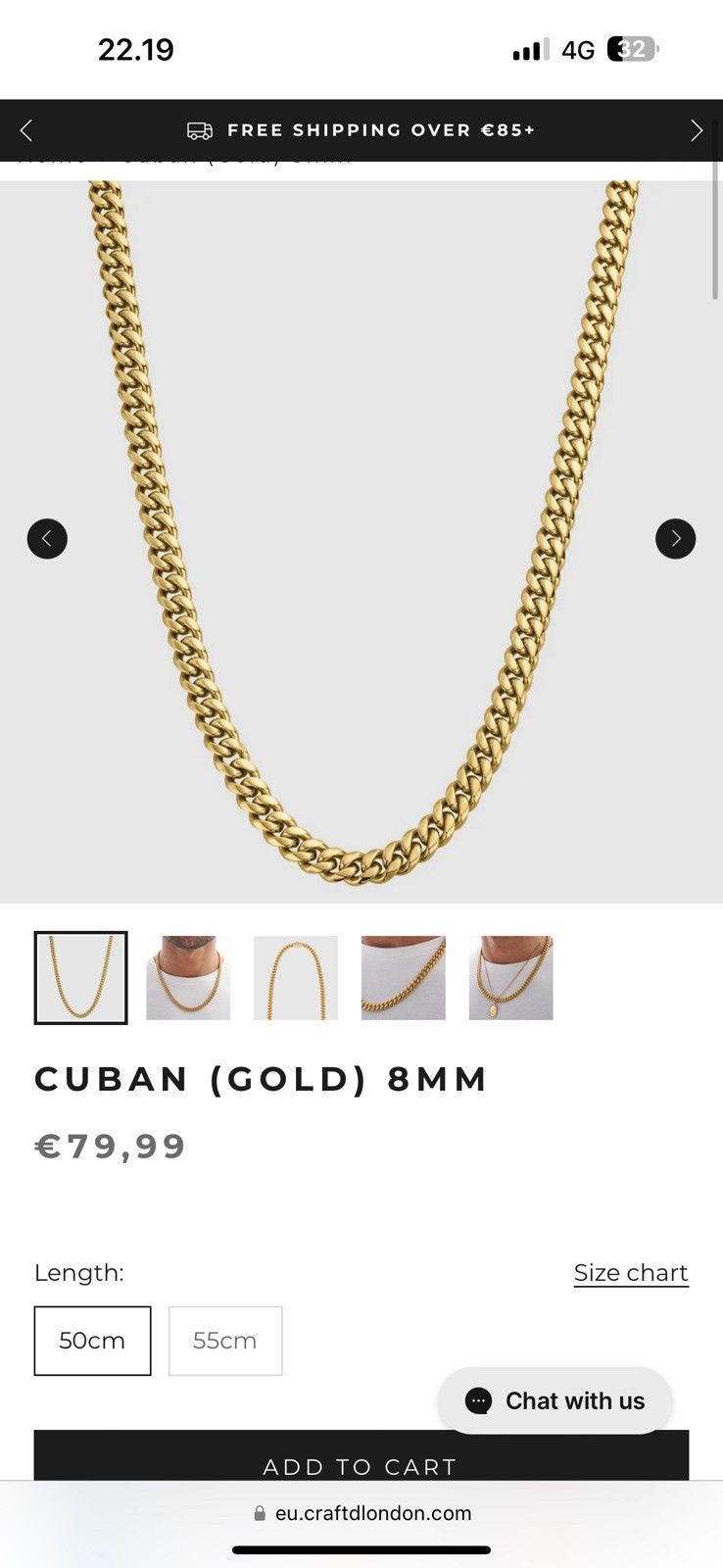 Cuban Gold Chain 8mm