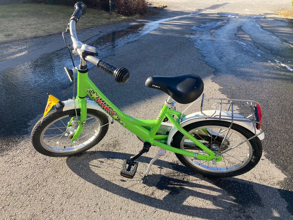 Puky 18” vihreä polkupyörä