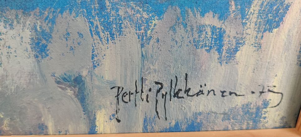 Pertti Pylkkönen - Signeerattu Öljyvärimaalaus (1972)
