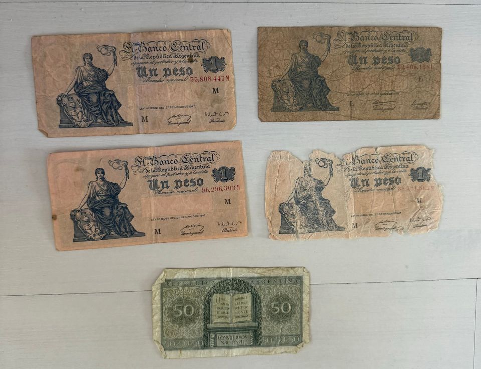Argentiinalaisia seteleitä