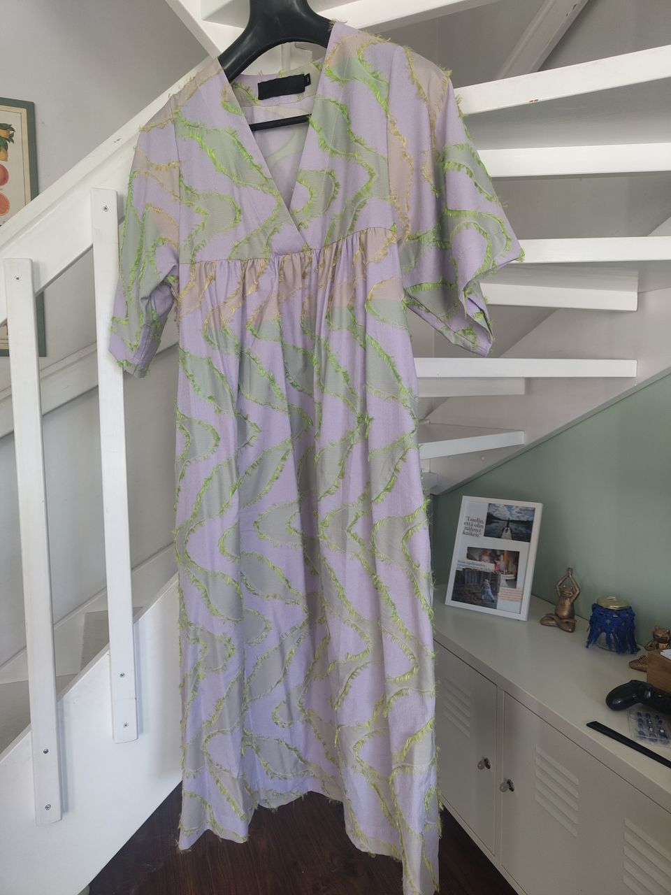 VIMMA Vilja mekko, hapsut laventeli koko XS/S