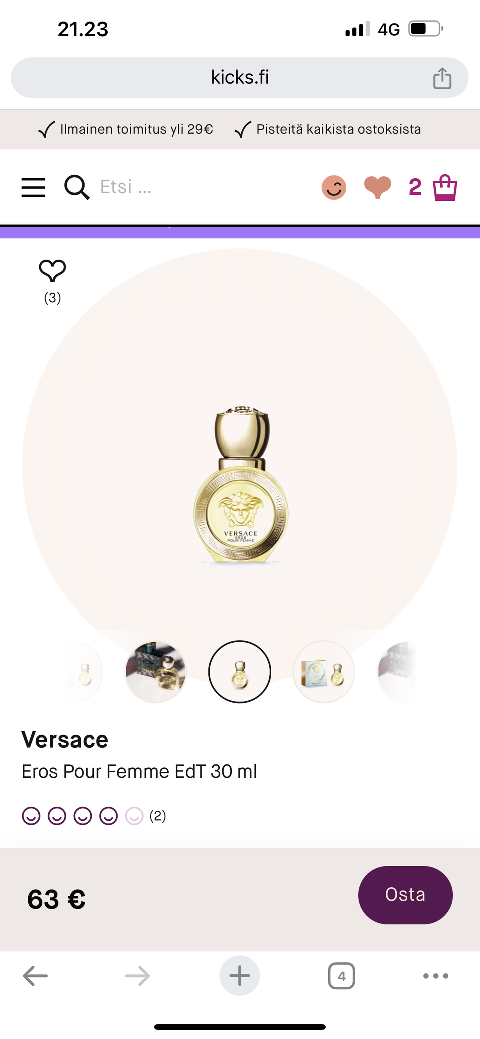 versace pour femme 30ml