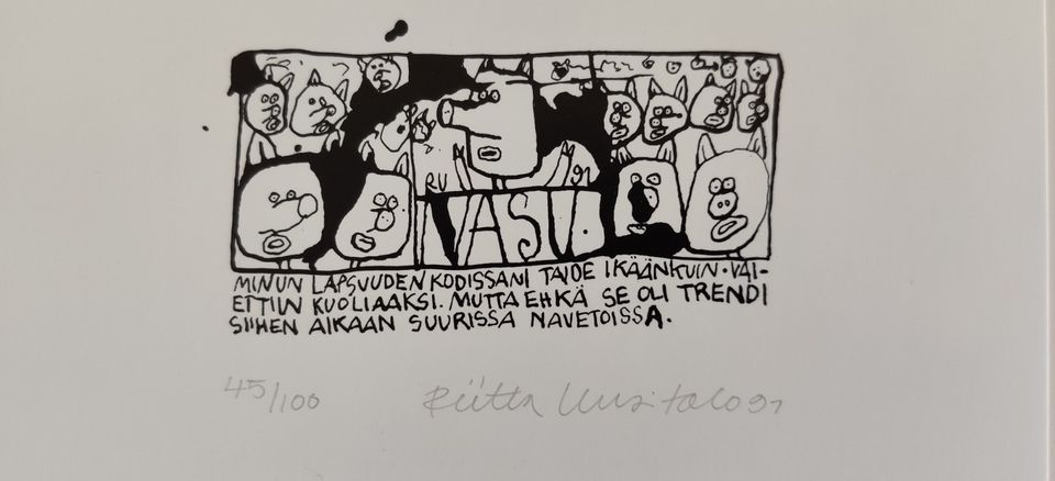 Riitta Uusitalo - Nasu Strippi (Num. Sign. 1991)