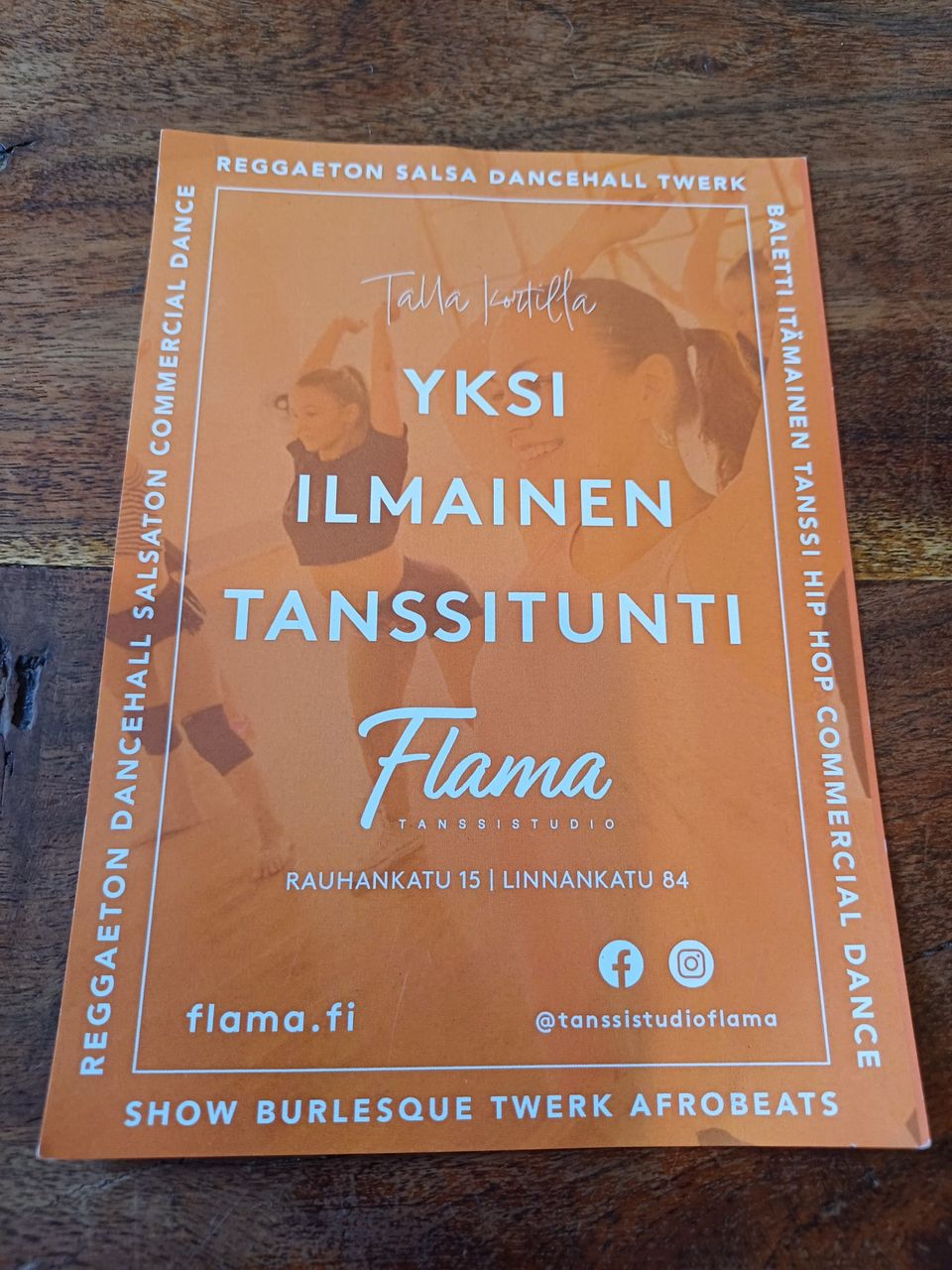 Tanssistudio Flama 2kpl ilmaislippua ilmaiseksi