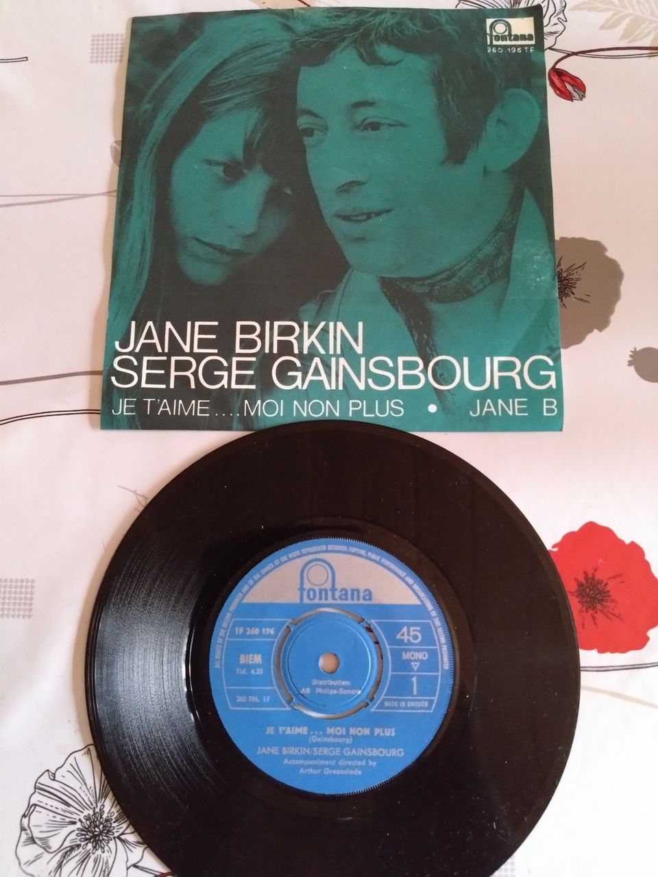 Jane Birkin & Serge Gainsbourg 7" Je t'aime...moi on plus