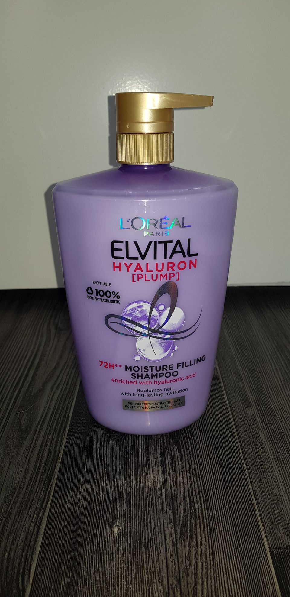 L'Oréal Paris Elvital Hyaluron Plump -shampoo 1000ml.