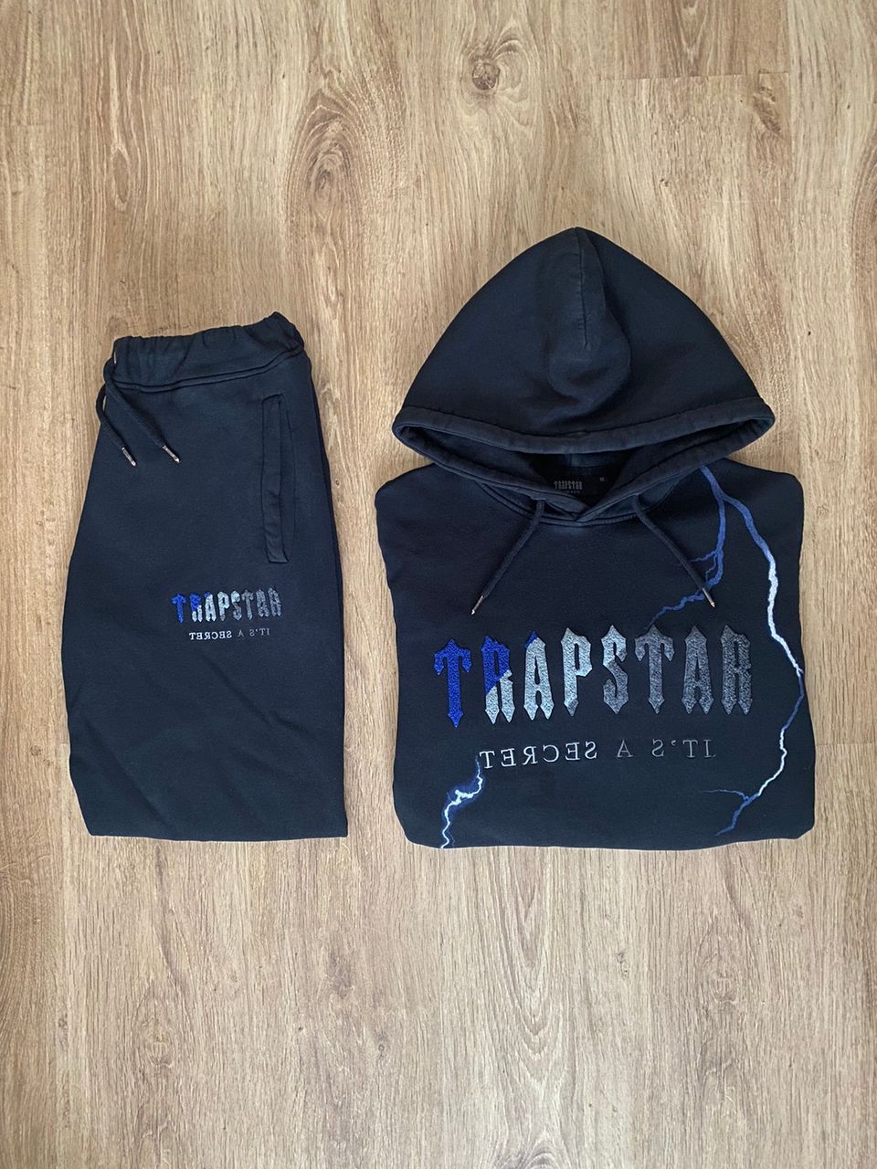 Trapstar chenille decoded hooded tracksuit - lightning edition
