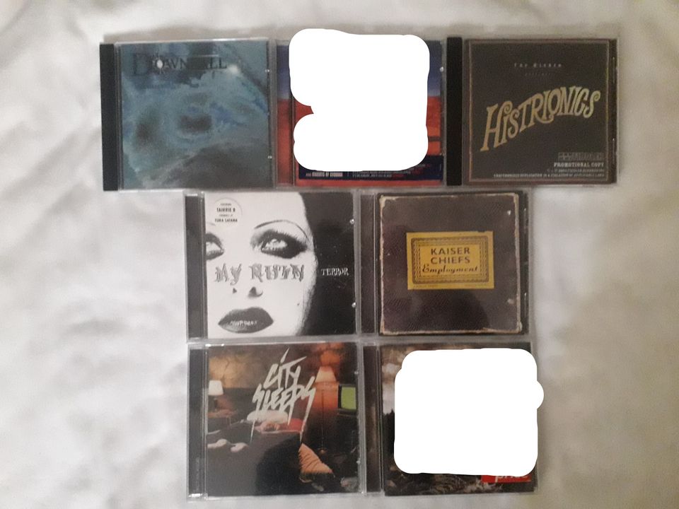 My Ruin Terror, The Higher, Kaiser Chiefs, Downfall, City Sleeps CD-levyjä