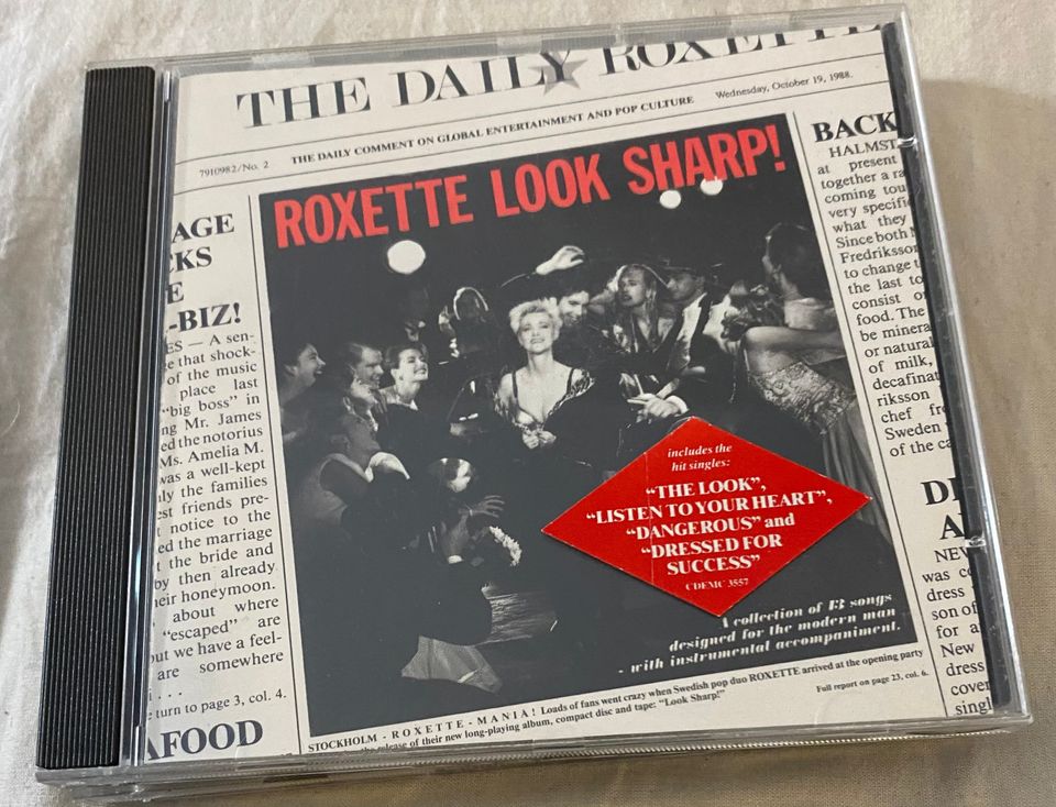 CD-levyt Roxette: Look sharp & Crash!Boom!Bang!