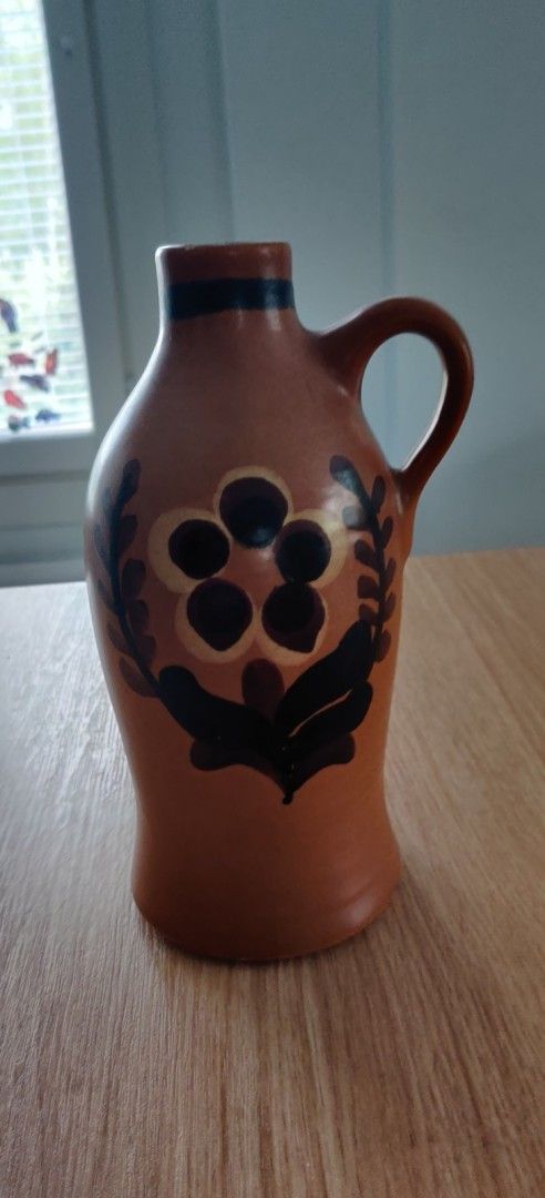 Strehla Keramik - 4111 Keraaminen Pullo / Ruukku (DDR)
