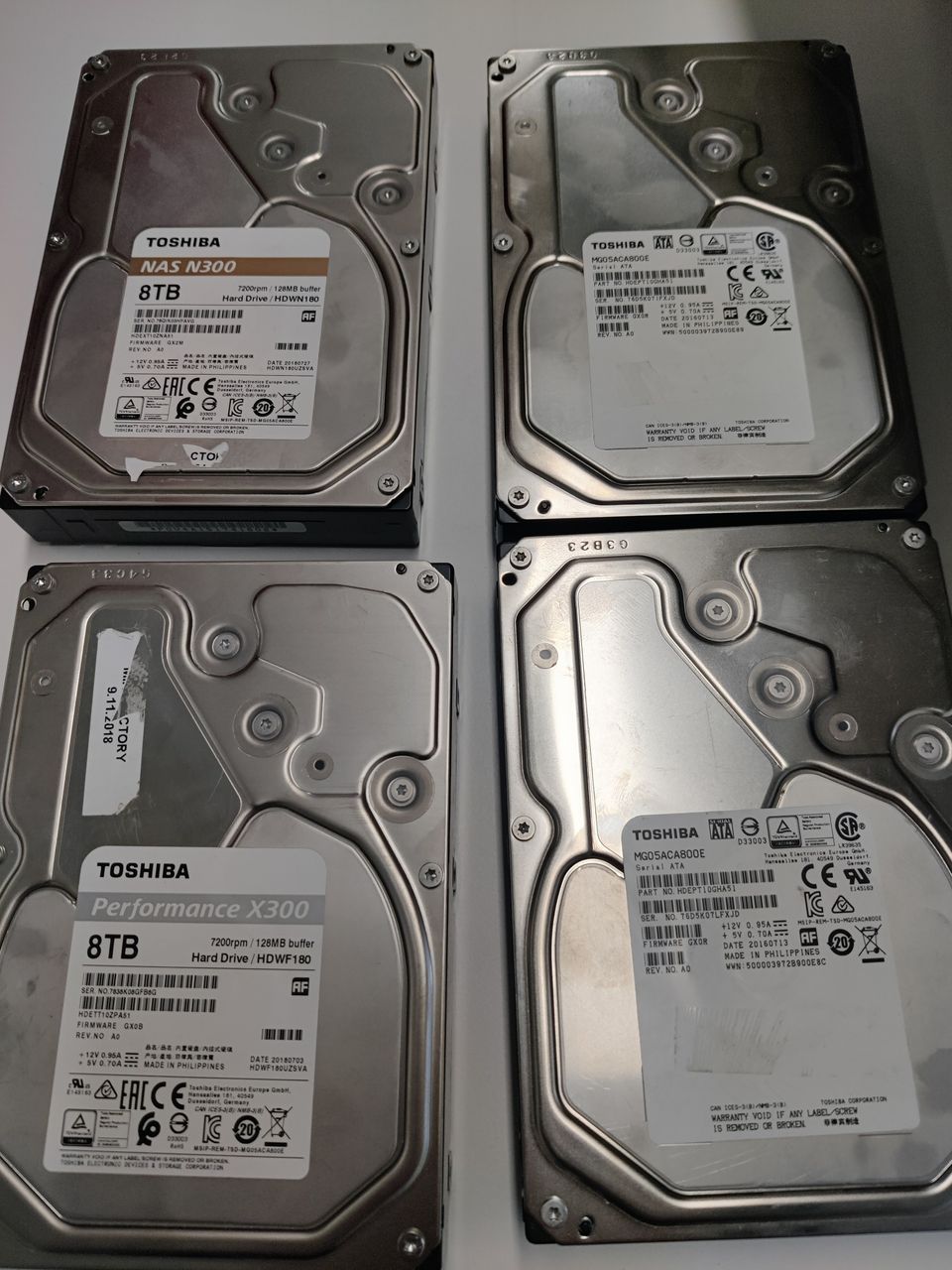 Toshiba 8TB 3,5" Sata HDD