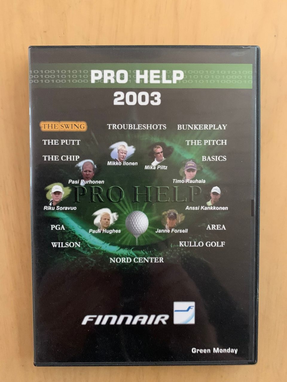 Finnairin DVD golf pro Help 2003