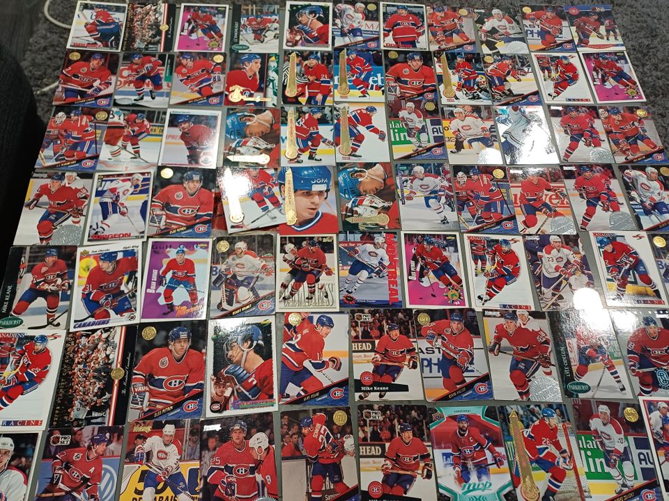 NHL Montreal canadiens jääkiekkokortteja 80kpl
