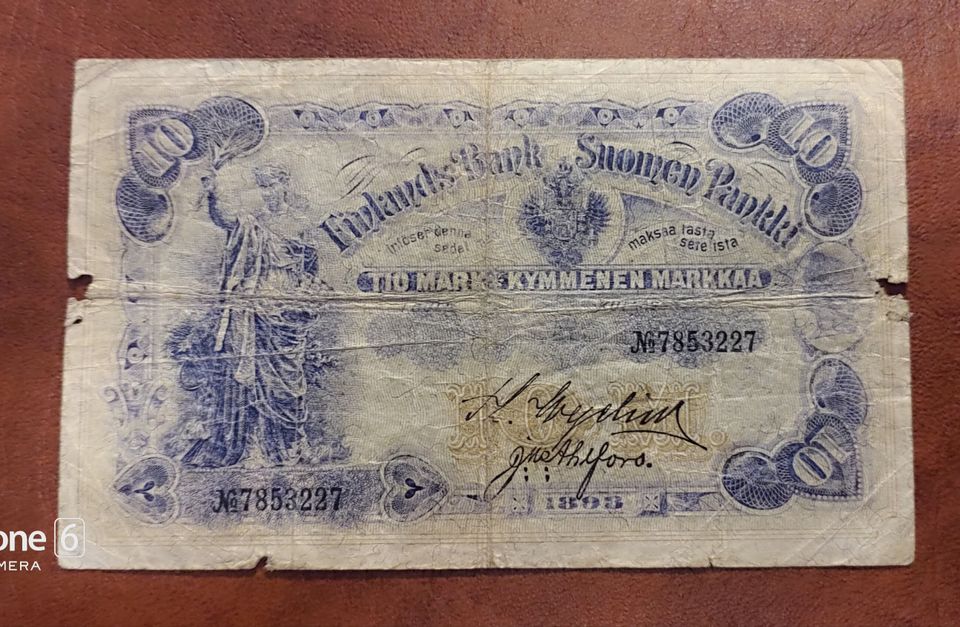 10 markkaa v. 1898