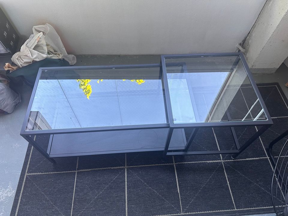 Ikea Vittsjö lasinen sohvapöytä