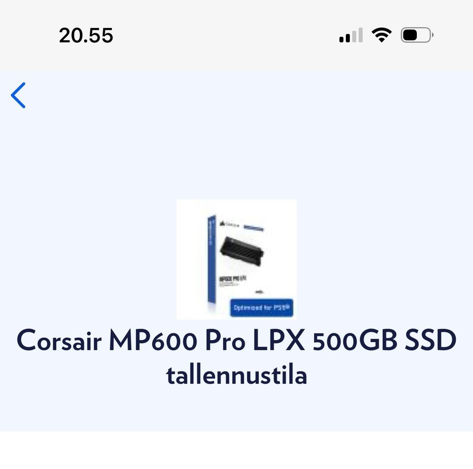 Corsair MP600 lisämuisti