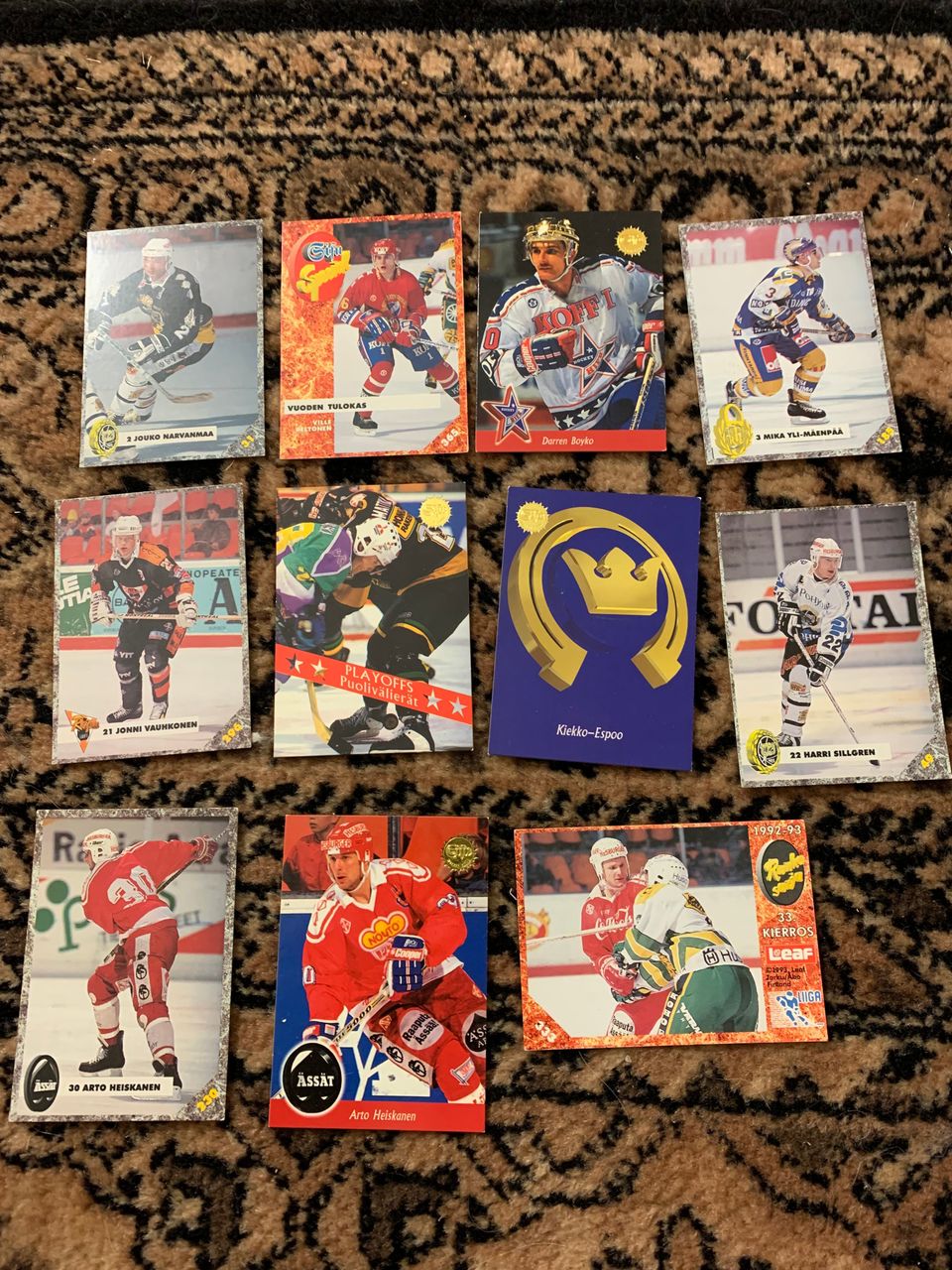 Jääkiekkokortteja 1990-luku