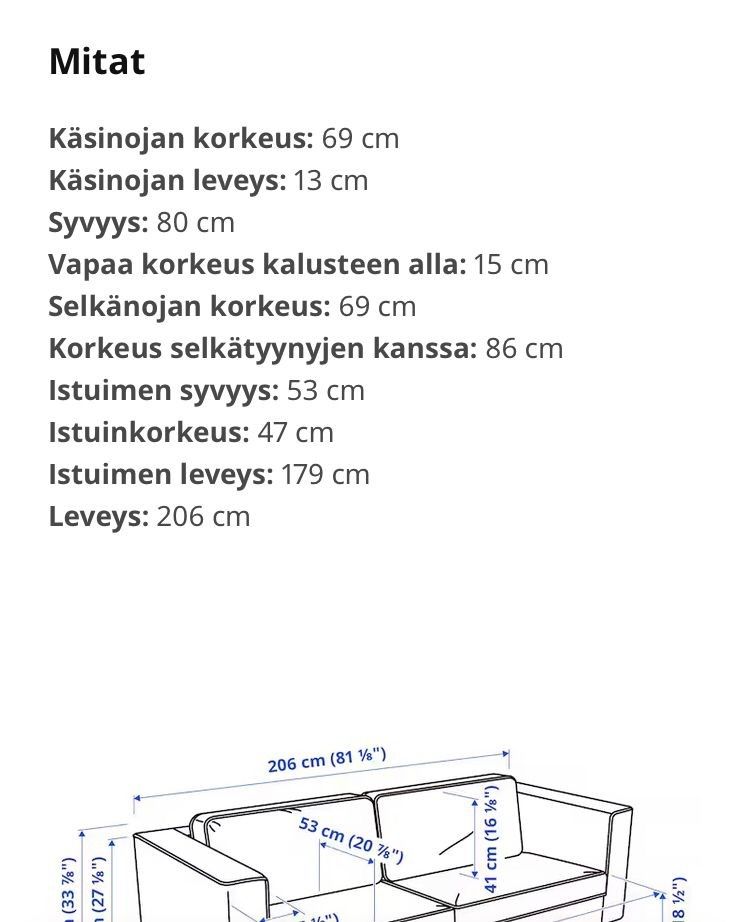 Ikea Pärup -sohva