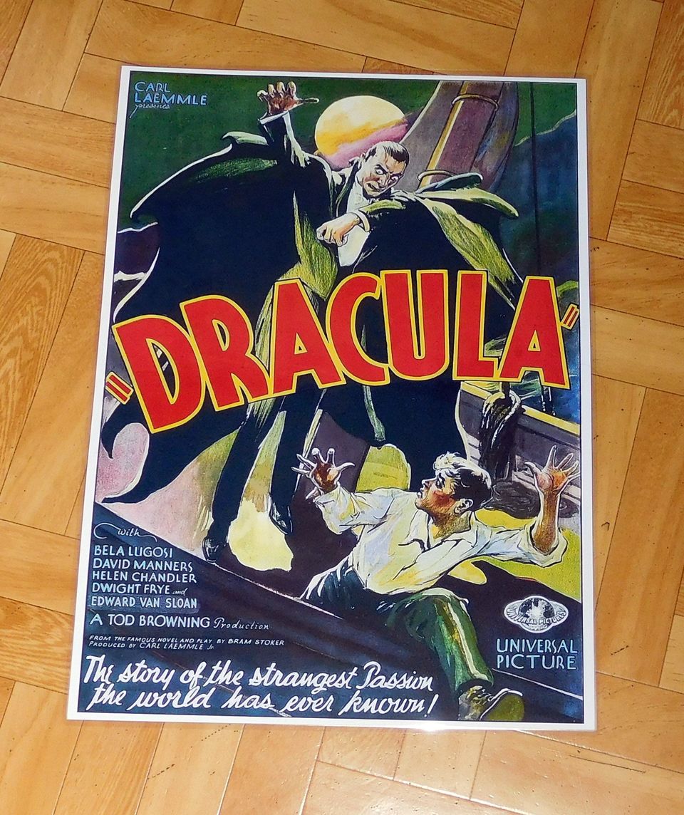 Bela Lugosi DRACULA, elokuvajuliste A3