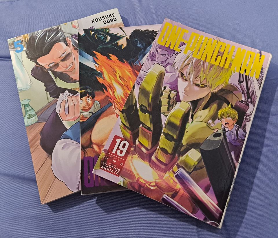 Englanninkielistä mangaa (mm. One Punch Man)