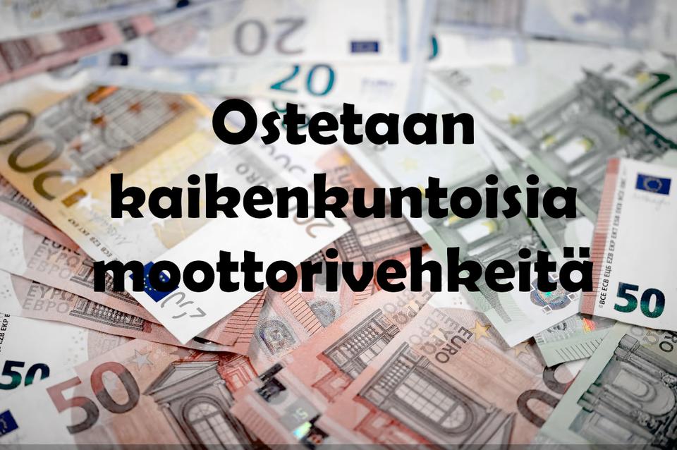 Ost. Kaikenkuntoisia moottoreivehkeitä ja työkoneita