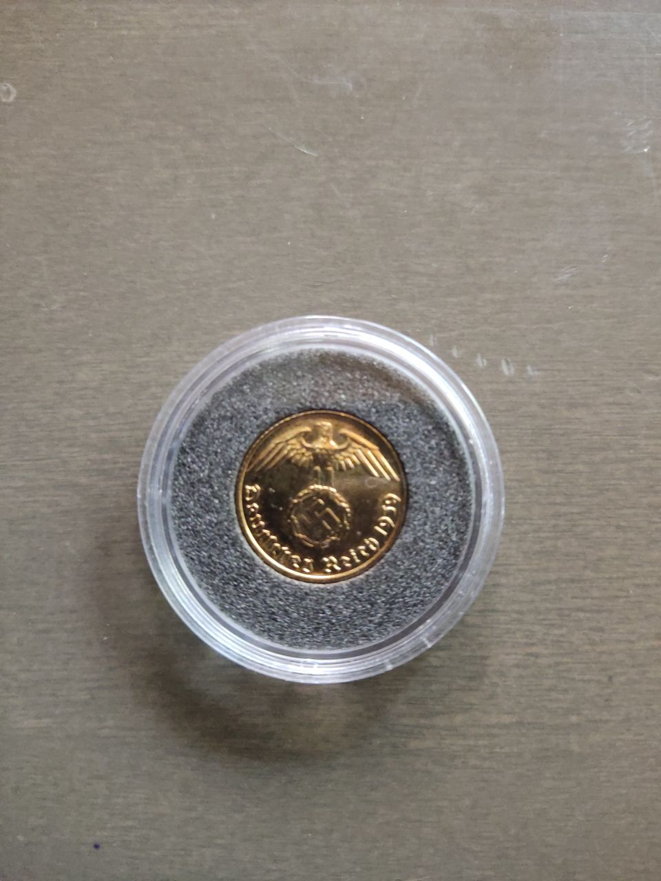 Saksan 5mk 1939 kullattu kapselissa