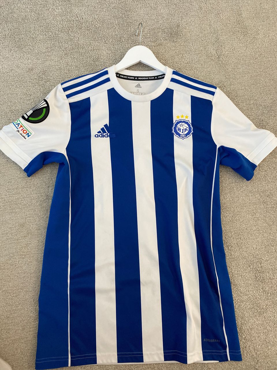 Game Worn Conference League pelipaita HJK Jair Silva #6 21/22