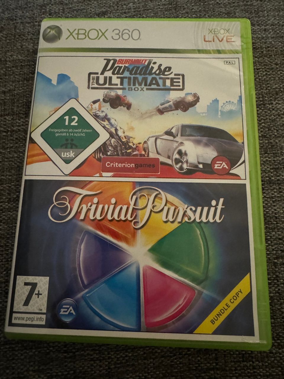 Burnout Paradise The Ultimate Box & Trivial Pursuit Xbox 360 CiB