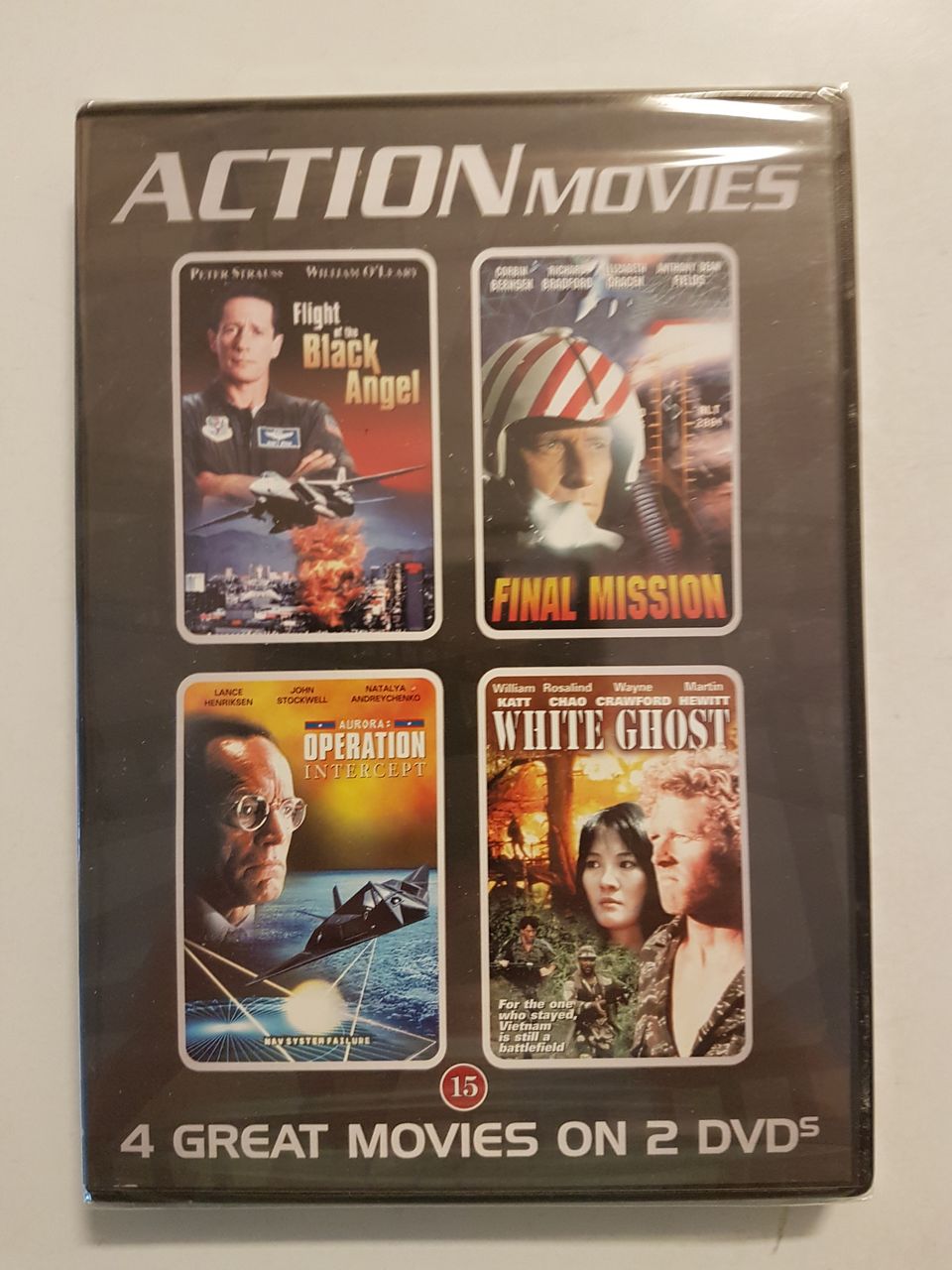 Action movies - 4 toimintaelokuvaa, DVD, UUSI